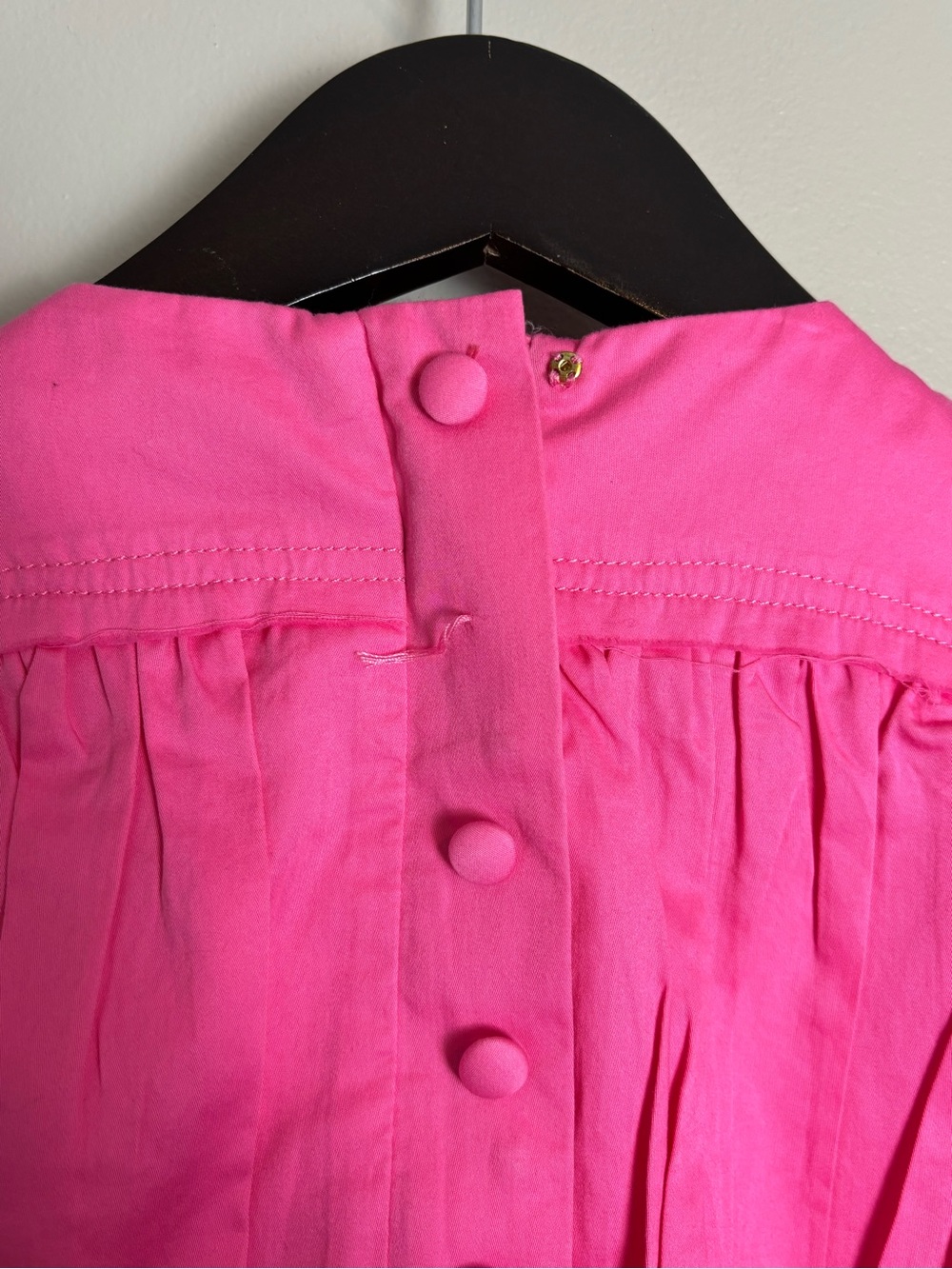 Aje Solstice Ring-Front Cutout 100% Cotton Mini Dress in Bright Pink Size 6 - Picture 15 of 16